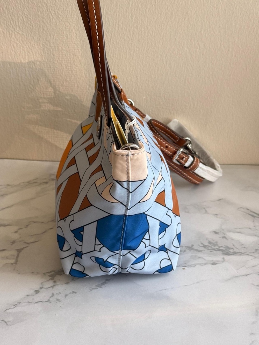 Tory Burch NYLON PRINTED MINI TOTE - Picture 11 of 13